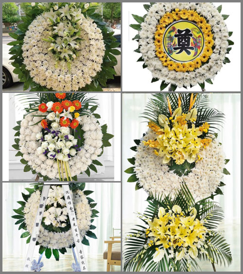 天津宝坻区大白街道花圈速递